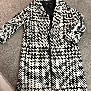 Zara houndstooth coat